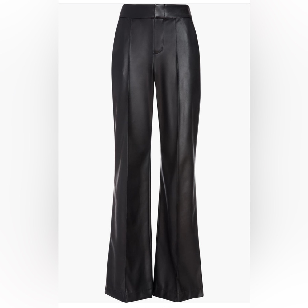 Alice + Olivia Dylan High Waist Leather Pants New With Tags